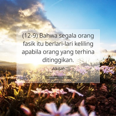 Mazmur 12:8 IDN Gambar Ayat Alkitab