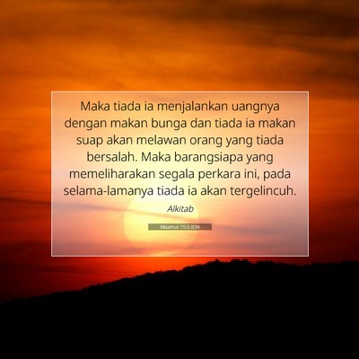 Mazmur 15:5 IDN Gambar Ayat Alkitab