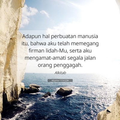 Mazmur 17:4 Ayat Alkitab Dijelaskan