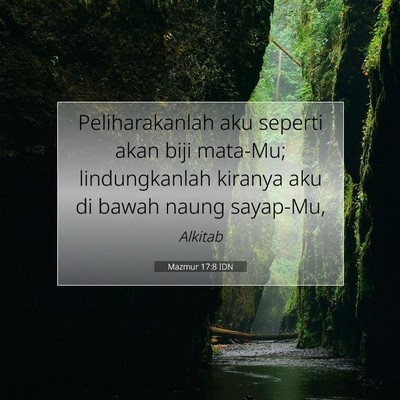 Mazmur 17:8 IDN Gambar Ayat Alkitab