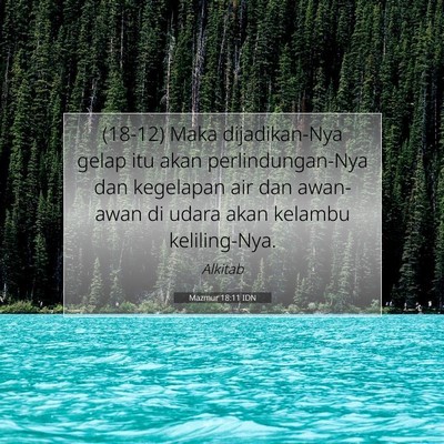 Mazmur 18:11 Ayat Alkitab Dijelaskan