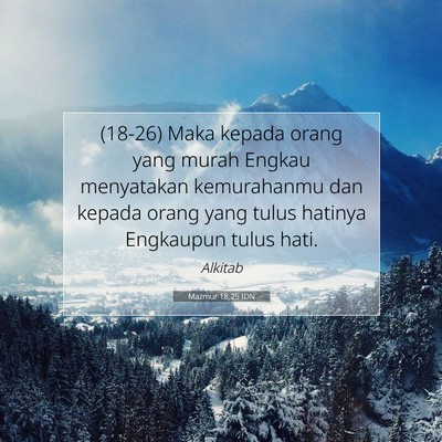 Mazmur 18:25 IDN Gambar Ayat Alkitab
