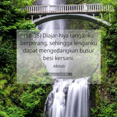 Mazmur 18:34 Ayat Alkitab Dijelaskan