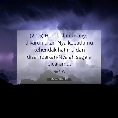 Mazmur 20:4 IDN Gambar Ayat Alkitab
