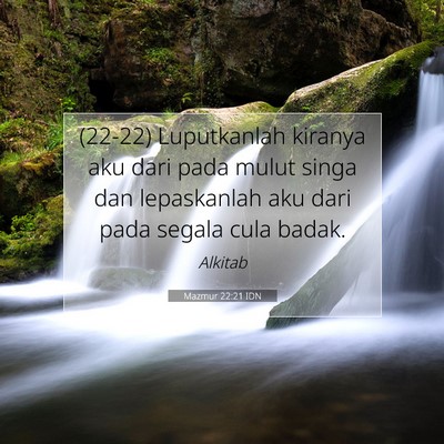 Mazmur 22:21 IDN Gambar Ayat Alkitab