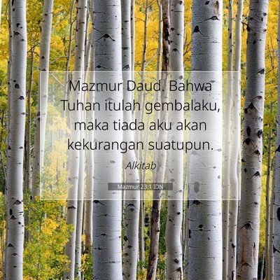 Mazmur 23:1 IDN Gambar Ayat Alkitab
