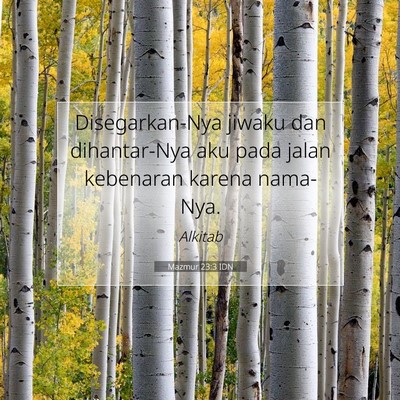 Mazmur 23:3 Ayat Alkitab Dijelaskan
