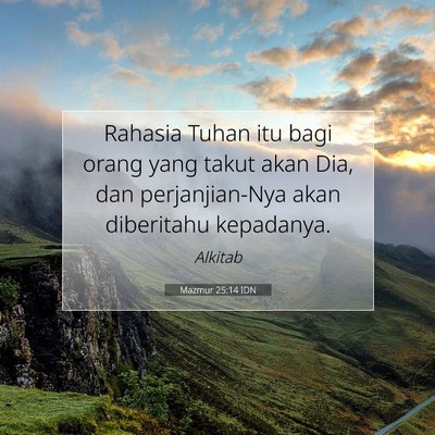 Mazmur 25:14 IDN Gambar Ayat Alkitab