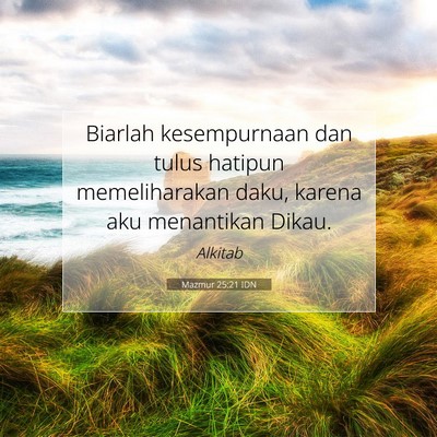 Mazmur 25:21 IDN Gambar Ayat Alkitab