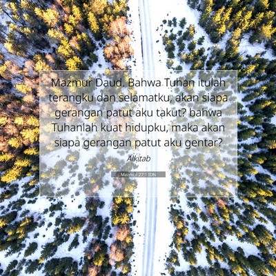 Mazmur 27:1 IDN Gambar Ayat Alkitab