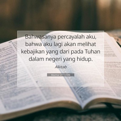 Mazmur 27:13 IDN Gambar Ayat Alkitab