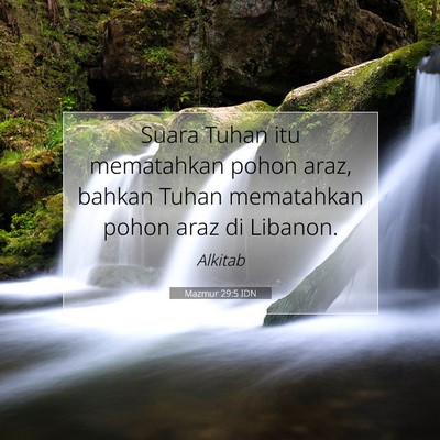 Mazmur 29:5 IDN Gambar Ayat Alkitab