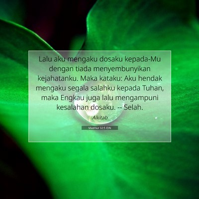 Mazmur 32:5 IDN Gambar Ayat Alkitab