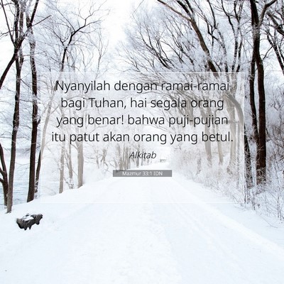 Mazmur 33:1 IDN Gambar Ayat Alkitab