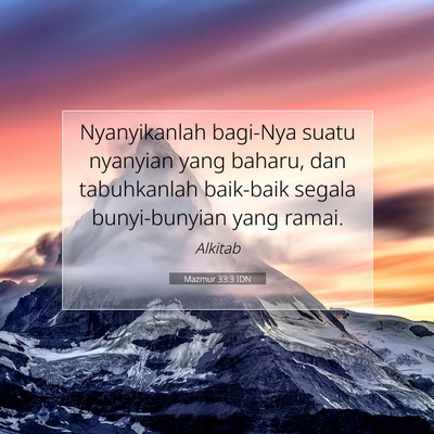 Mazmur 33:3 IDN Gambar Ayat Alkitab