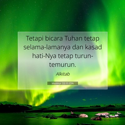 Mazmur 33:11 IDN Gambar Ayat Alkitab
