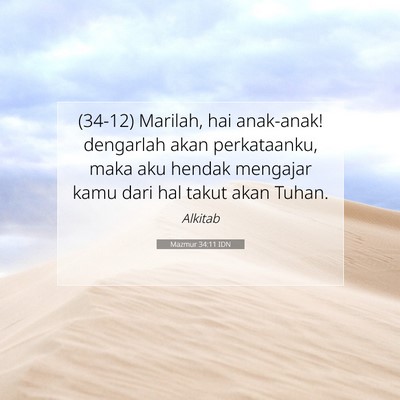 Mazmur 34:11 IDN Gambar Ayat Alkitab