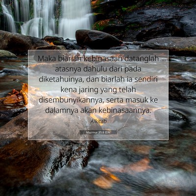 Mazmur 35:8 Ayat Alkitab Dijelaskan
