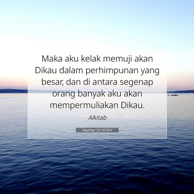 Mazmur 35:18 IDN Gambar Ayat Alkitab