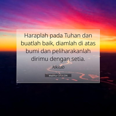 Mazmur 37:3 IDN Gambar Ayat Alkitab