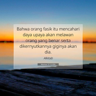 Mazmur 37:12 IDN Gambar Ayat Alkitab