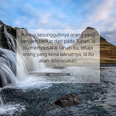 Mazmur 37:22 Ayat Alkitab Dijelaskan