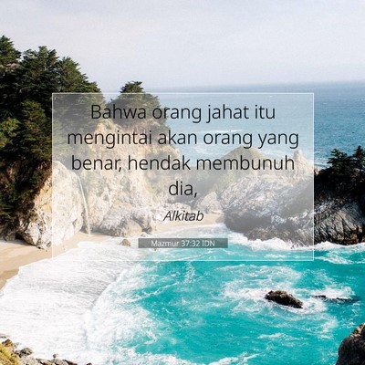 Mazmur 37:32 IDN Gambar Ayat Alkitab