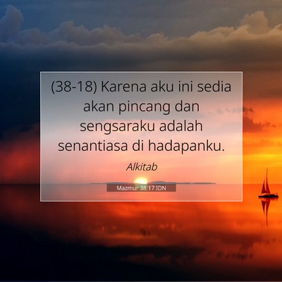 Mazmur 38:17 Ayat Alkitab Dijelaskan
