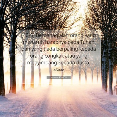 Mazmur 40:4 Ayat Alkitab Dijelaskan