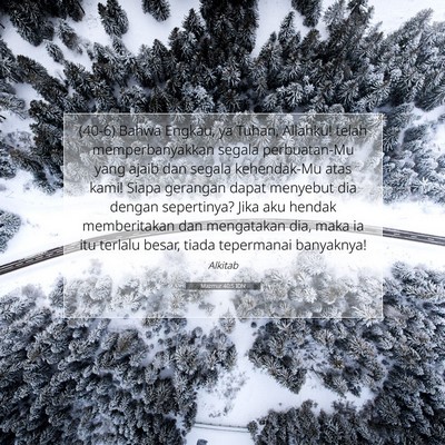 Mazmur 40:5 IDN Gambar Ayat Alkitab