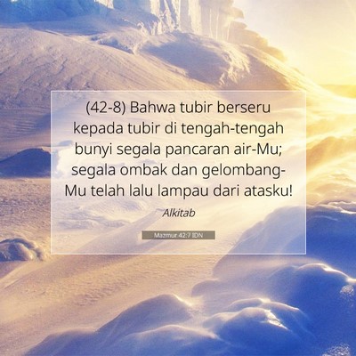 Mazmur 42:7 Ayat Alkitab Dijelaskan