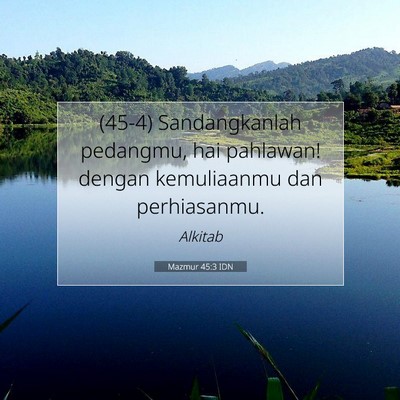 Mazmur 45:3 IDN Gambar Ayat Alkitab
