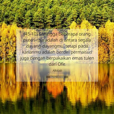 Mazmur 45:9 IDN Gambar Ayat Alkitab