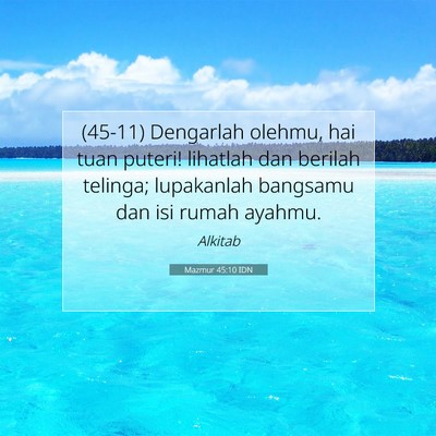 Mazmur 45:10 IDN Gambar Ayat Alkitab