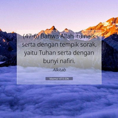 Mazmur 47:5 IDN Gambar Ayat Alkitab
