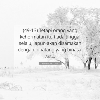 Mazmur 49:12 IDN Gambar Ayat Alkitab