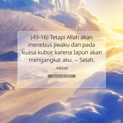 Mazmur 49:15 IDN Gambar Ayat Alkitab