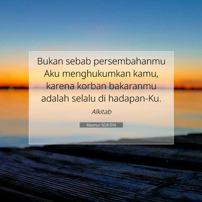 Mazmur 50:8 IDN Gambar Ayat Alkitab