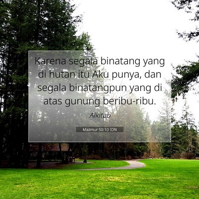 Mazmur 50:10 Ayat Alkitab Dijelaskan