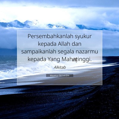 Mazmur 50:14 IDN Gambar Ayat Alkitab