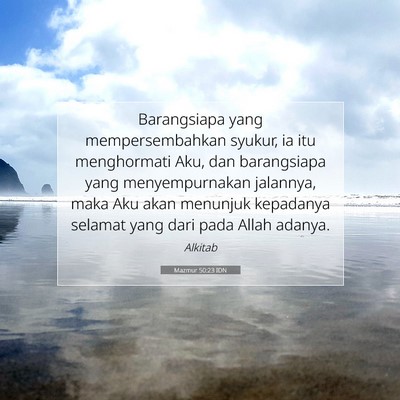 Mazmur 50:23 IDN Gambar Ayat Alkitab