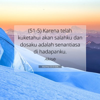 Mazmur 51:3 IDN Gambar Ayat Alkitab
