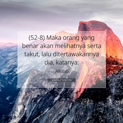 Mazmur 52:6 Ayat Alkitab Dijelaskan