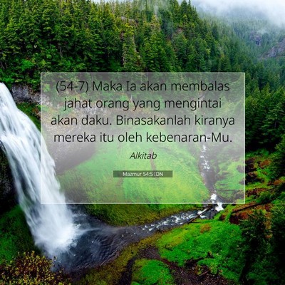Mazmur 54:5 Ayat Alkitab Dijelaskan