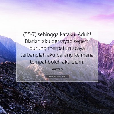 Mazmur 55:6 IDN Gambar Ayat Alkitab