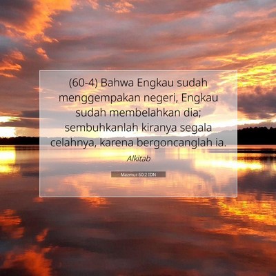 Mazmur 60:2 Ayat Alkitab Dijelaskan
