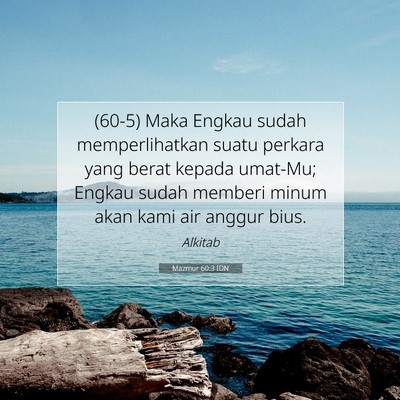 Mazmur 60:3 Ayat Alkitab Dijelaskan