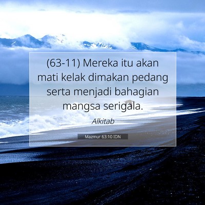 Mazmur 63:10 Ayat Alkitab Dijelaskan