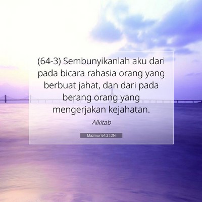 Mazmur 64:2 IDN Gambar Ayat Alkitab
