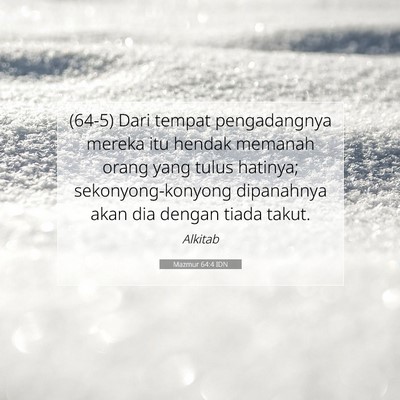 Mazmur 64:4 Ayat Alkitab Dijelaskan